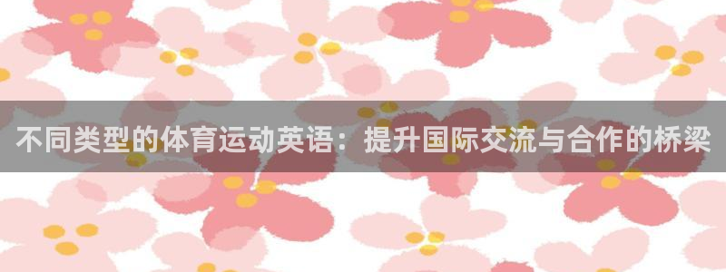 球速体育：不同类型的体育运动英语：提升国际交流与合作的桥梁